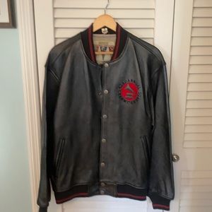 Avirex Authentic Varsity Style Leather Jacket Men’s Large